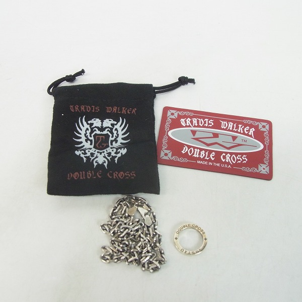 実際に弊社で買取させて頂いたTRAVIS WALKER/トラヴィスワーカー ネックレスチェーン/スペーサーリング JUST4U 2点セットの画像 4枚目