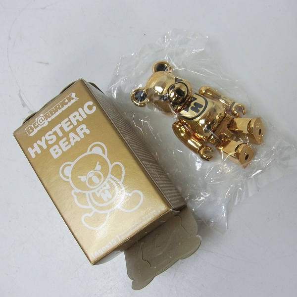 実際に弊社で買取させて頂いた【未使用】BE@RBRICK/ベアブリック HYSTERIC GLAMOUR/ヒステリックグラマー 金/ゴールド 100%