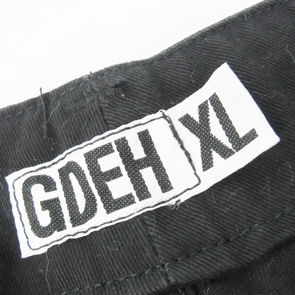 実際に弊社で買取させて頂いたGOODENOUGH/GDEH/グッドイナフ コットンカーゴパンツ ブラック/XLの画像 2枚目