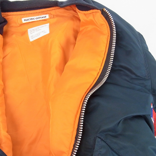 実際に弊社で買取させて頂いたELECTRIC COTTAGE×good enough×ALPHA/エレクトリック コテージ×グッドイナフ×アルファ MA-1/Lの画像 5枚目