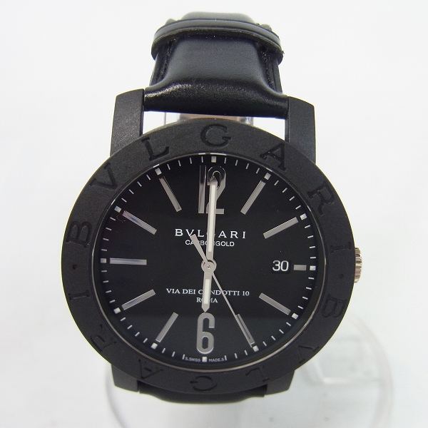 実際に弊社で買取させて頂いたBVLGARI/ブルガリ カーボンゴールド BBW40CGLD 自動巻き ホワイトゴールド
