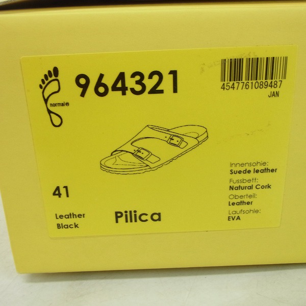 実際に弊社で買取させて頂いたTATAMI タタミ BIRKENSTOCK Pilica/ピリツァ レザーサンダル 964321/41の画像 7枚目