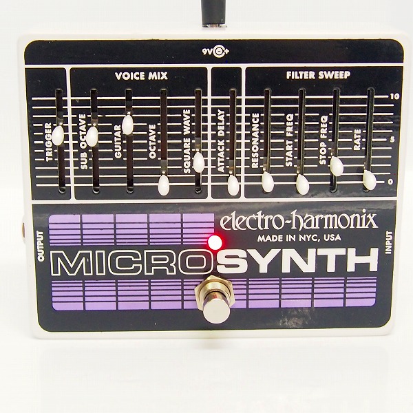 実際に弊社で買取させて頂いた【動作確認済】ELECTRO-HARMONIX/エレクトロハーモニックス Micro Synth マイクロシンセ エフェクターの画像 1枚目