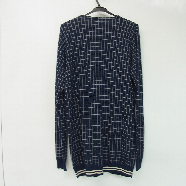 実際に弊社で買取させて頂いたVALLIS by FACTOTUM/ファクトタム ブロックジャガードニットカーディガン/46の画像 1枚目