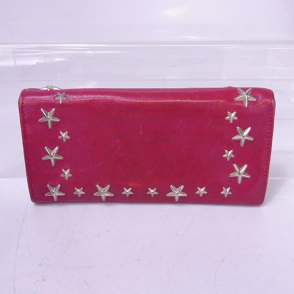 実際に弊社で買取させて頂いたJIMMY CHOO/ジミーチュウ スター スタッズ 長財布の画像 1枚目