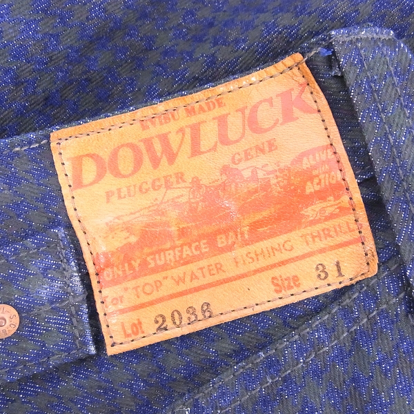 実際に弊社で買取させて頂いたEVISU/エヴィス DOWLUCK 道楽 チェック柄 デニムパンツ Lot 2036/W31の画像 3枚目