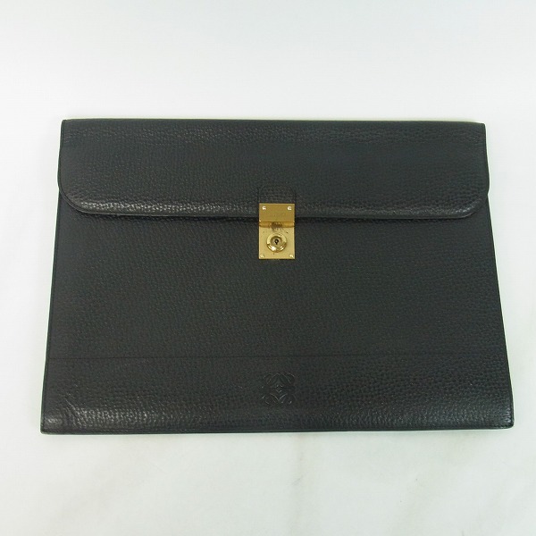 実際に弊社で買取させて頂いたLOEWE/ロエベ レザー/革 クラッチバッグ