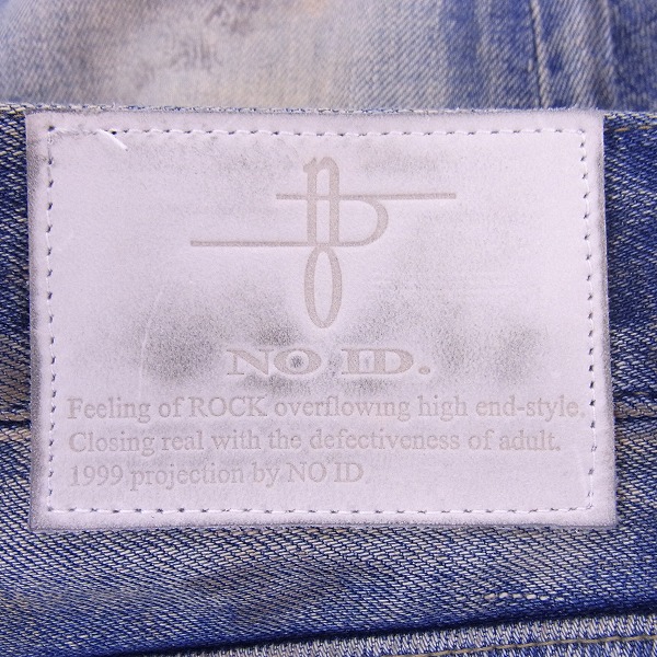 実際に弊社で買取させて頂いたNO ID/ノーアイディー 12OZ 立体加工 スキニー インディゴデニムパンツ 1の画像 2枚目