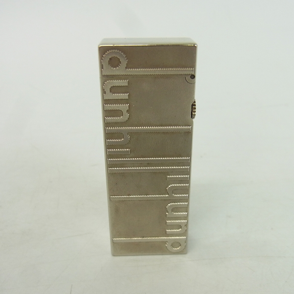 実際に弊社で買取させて頂いたdunhill/ダンヒル ローラーガスライター ロゴデザイン シルバー の画像 1枚目