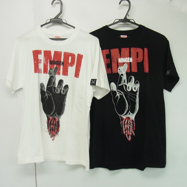 実際に弊社で買取させて頂いたマキシマムザホルモン 耳噛じる真打TOURツアー EMPI/NINGEN バンドTシャツ M/2点セット