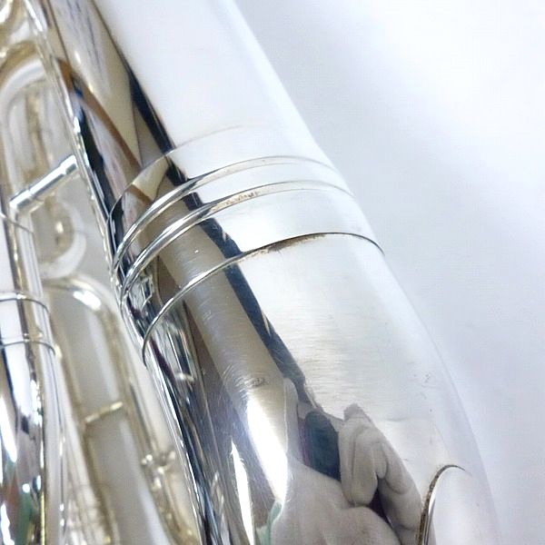 実際に弊社で買取させて頂いた★【音出し確認済み】YAMAHA/ヤマハ YEP621/YEP-621 ユーフォニアム 銀メッキ仕上げ YAMAHA 51 マウスピース付きの画像 6枚目