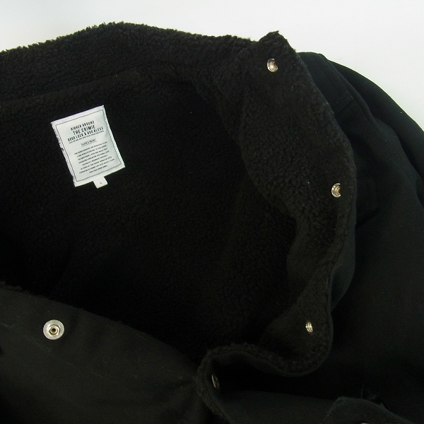 実際に弊社で買取させて頂いたCRIMIE/クライミー 裏ボア ジャケット ブラック Sの画像 4枚目