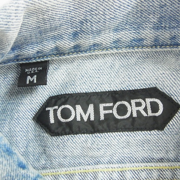 実際に弊社で買取させて頂いたTOMFORD/トムフォード ウォッシュ加工 Gジャン/デニムジャケット/Mの画像 2枚目