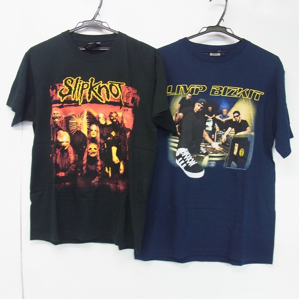 実際に弊社で買取させて頂いたSlipknot スリップノット/Limp Bizkit リンプ・ビズキット バンドTシャツ 計2点セット