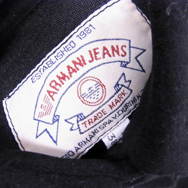 実際に弊社で買取させて頂いたARMANI JEANS/アルマーニジーンズ 長袖シャツ ブラック/38の画像 2枚目
