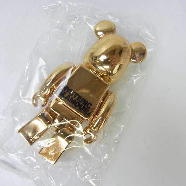 実際に弊社で買取させて頂いた【未使用】BE@RBRICK/ベアブリック HYSTERIC GLAMOUR/ヒステリックグラマー 金/ゴールド 100%の画像 2枚目