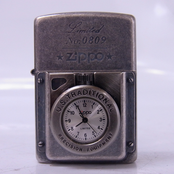 zippo ジッポー タイムライト 時計付き 1996年製-