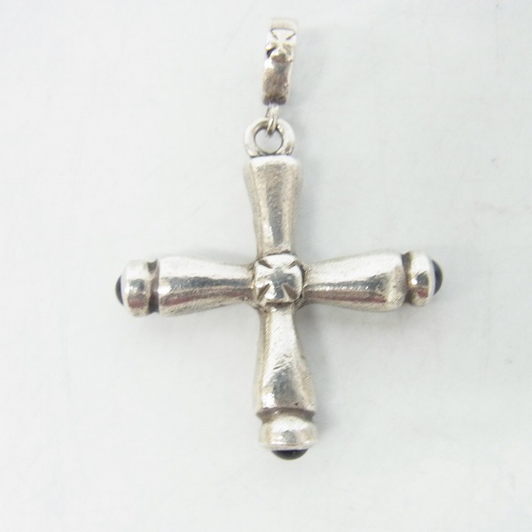 実際に弊社で買取させて頂いたLoree Rodkin/ローリーロドキン チューブクロスペンダント w/ストーンの画像 1枚目