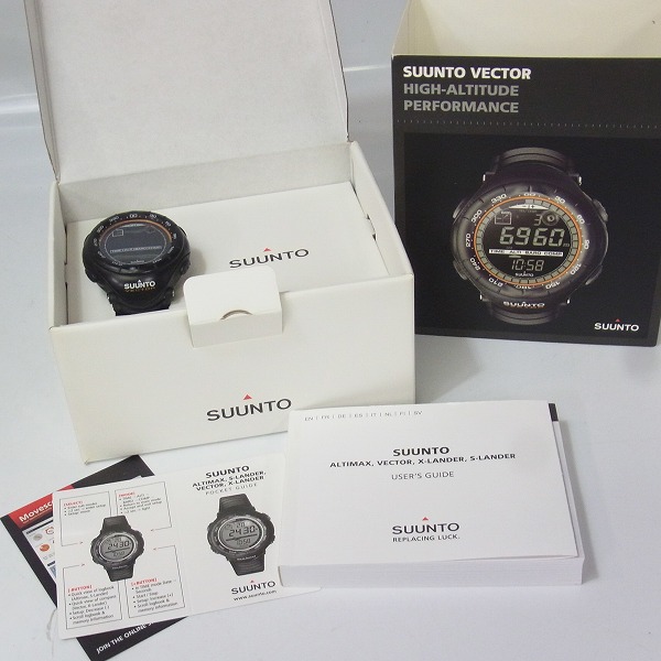 実際に弊社で買取させて頂いたSUUNTO/スント VECTOR/ベクター エックスブラック 腕時計 SS012279110【動作未確認】の画像 7枚目