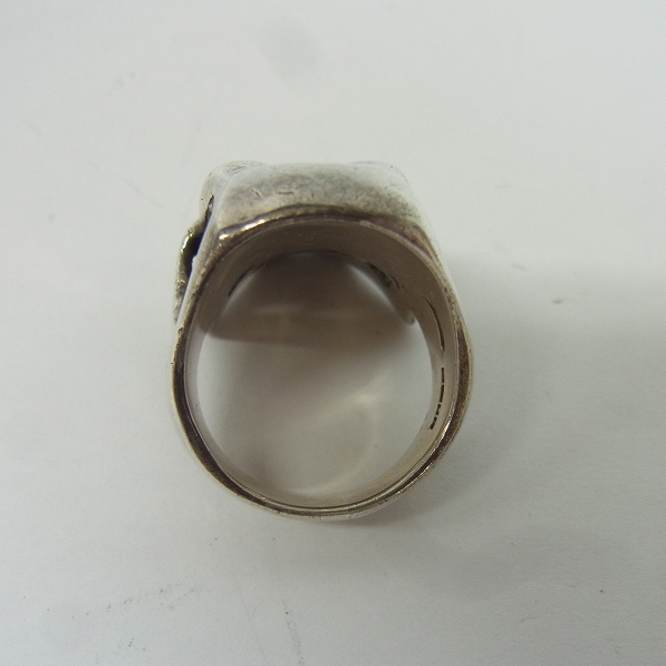 実際に弊社で買取させて頂いたCuRAZY PIG/クレイジーピッグ #6 サイコキラースカル リング 18号の画像 4枚目