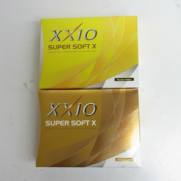 実際に弊社で買取させて頂いた【未使用】XXIO/ゼクシオ ゴルフボール SUPER SOFT X/スーパーソフト 1ダース×2点セット