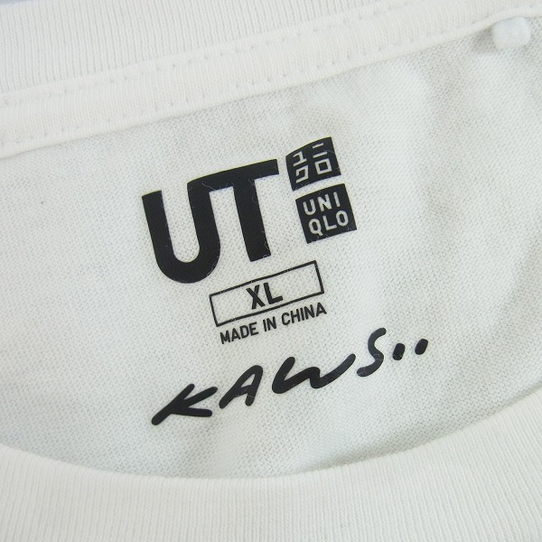 実際に弊社で買取させて頂いたUNIQLO×KAWS/ユニクロ×カウズ ポケット Tシャツ /XLの画像 2枚目