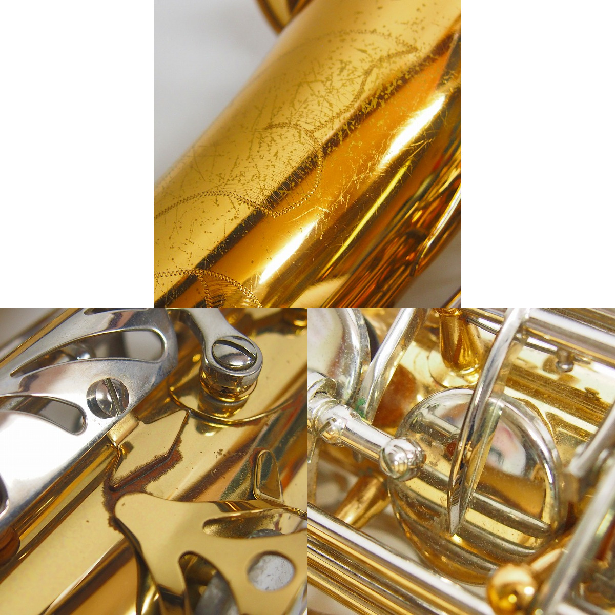 実際に弊社で買取させて頂いた★SELMER/セルマー AS500 アルトサックス 彫刻有り ケース付の画像 5枚目