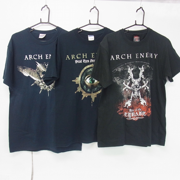 実際に弊社で買取させて頂いたARCH ENEMY/アーチエネミー バンドTシャツ 3点セット