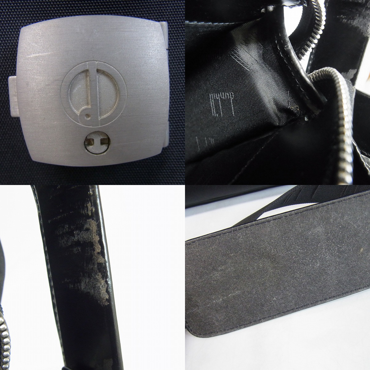 実際に弊社で買取させて頂いたdunhill/ダンヒル レザー 2WAY ショルダー ドクターバッグ/ダレスバッグ  の画像 6枚目