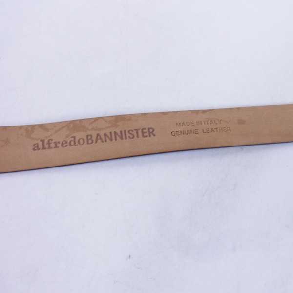 実際に弊社で買取させて頂いたalfredoBANNISTER/アルフレッドバニスター レザーベルトの画像 3枚目
