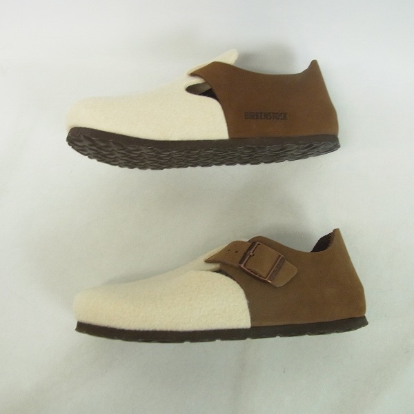 実際に弊社で買取させて頂いたBIRKENSTOCK LONDON /ビルケンシュトック ロンドン ブラウン/アイボリー166573/25の画像 3枚目