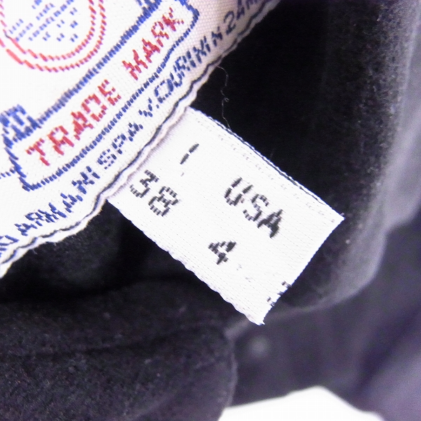 実際に弊社で買取させて頂いたARMANI JEANS/アルマーニジーンズ 長袖シャツ ブラック/38の画像 3枚目