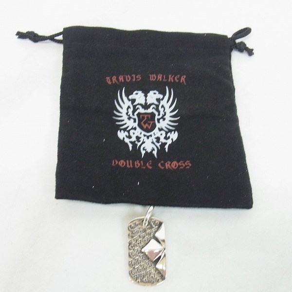 実際に弊社で買取させて頂いたTRAVIS WALKER/トラヴィスワーカー DOUBLE CROSS/ダブルクロス スピリットクロス ドッグタグ レフト/DTS021 の画像 4枚目