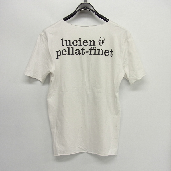 実際に弊社で買取させて頂いたLUCIEN PELLAT-FINET/ルシアンペラフィネ スカル Tシャツ/カットソー Lの画像 1枚目
