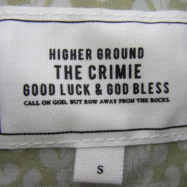 実際に弊社で買取させて頂いたCRIMIE/クライミー 総柄 オープンカラー 長袖 レーヨン シャツ/アロハ Sの画像 2枚目