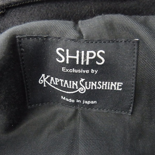 実際に弊社で買取させて頂いたSHIPSシップス×KAPTAIN SUNSHINE/キャプテンサンシャイン メルトントラベラーズコート ブラック/Sの画像 2枚目