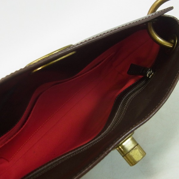 実際に弊社で買取させて頂いたLOEWE/ロエベ ロゴ/総柄 ハンド/ショルダーバッグ ブラウン系の画像 4枚目