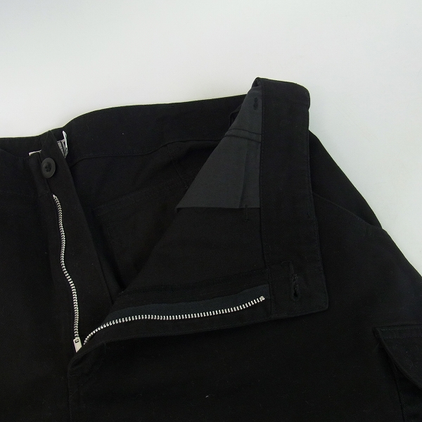 実際に弊社で買取させて頂いたGOODENOUGH/GDEH/グッドイナフ コットンカーゴパンツ ブラック/XLの画像 4枚目