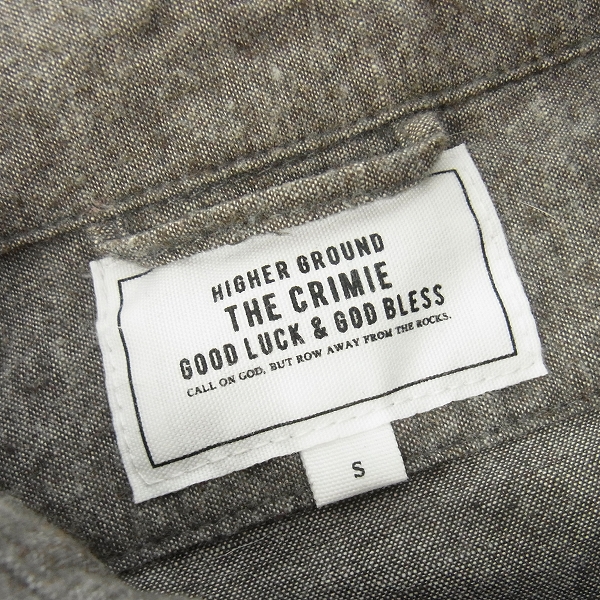 実際に弊社で買取させて頂いたCRIMIE/クライミー 長袖ワークシャツ ブラウン Sの画像 2枚目