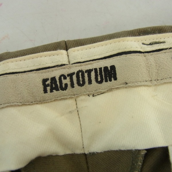 実際に弊社で買取させて頂いたFACTOTUM/ファクトタム コットン/チノパンツ/46の画像 3枚目