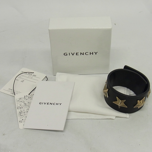 実際に弊社で買取させて頂いたGIVENCHY/ジバンシー スタースタッズ レザーブレスレット の画像 8枚目