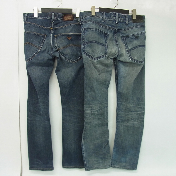 実際に弊社で買取させて頂いたARMANI JEANS/アルマーニジーンズ ボタンフライ デニムパンツ/30 2点セット の画像 1枚目