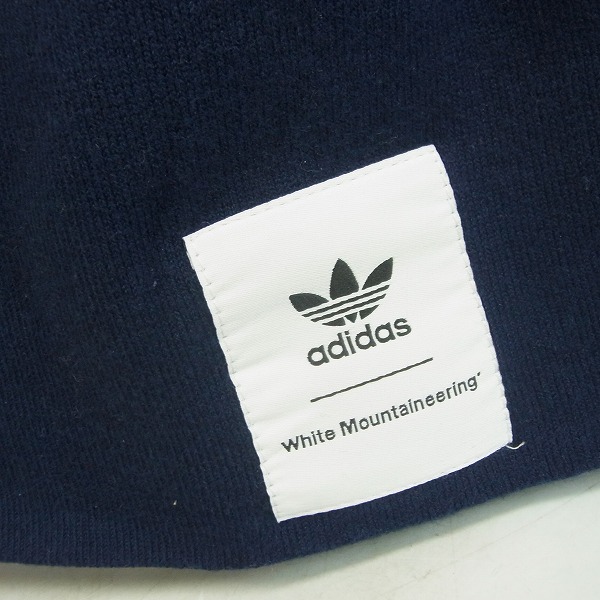 実際に弊社で買取させて頂いたadidas By White Mountaineering/アディダス ロゴプリント ビーニー ネイビーの画像 8枚目