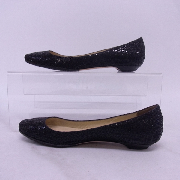 実際に弊社で買取させて頂いたJIMMY CHOO/ジミーチュウ バレエシューズ/36-1/2の画像 3枚目