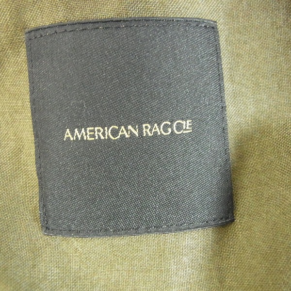 実際に弊社で買取させて頂いたAMERICAN RAG CIE/アメリカンラグシー ストームシールド 薄手 ロングコート カーキ Fの画像 2枚目