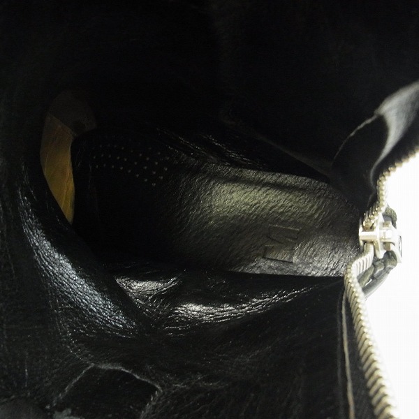 実際に弊社で買取させて頂いたM/エム レザー エンジニア ジップアップ ブーツ/10の画像 4枚目