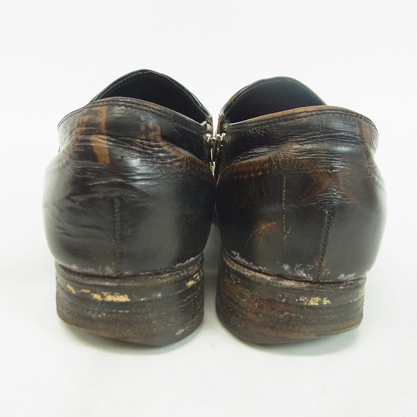 実際に弊社で買取させて頂いたMIHARA YASUHIRO/ミハラヤスヒロ 炙り出しサイドジップシューズ/26の画像 1枚目