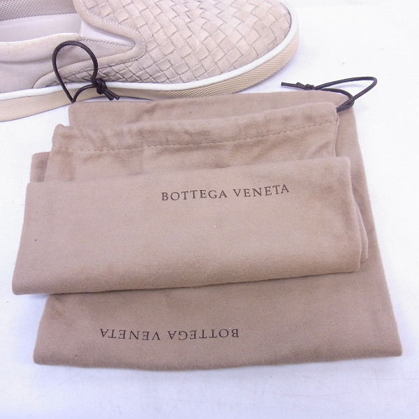 実際に弊社で買取させて頂いたBOTTEGA VENETA/ボッテガ ヴェネタ イントレチャート スエード スリッポンの画像 5枚目