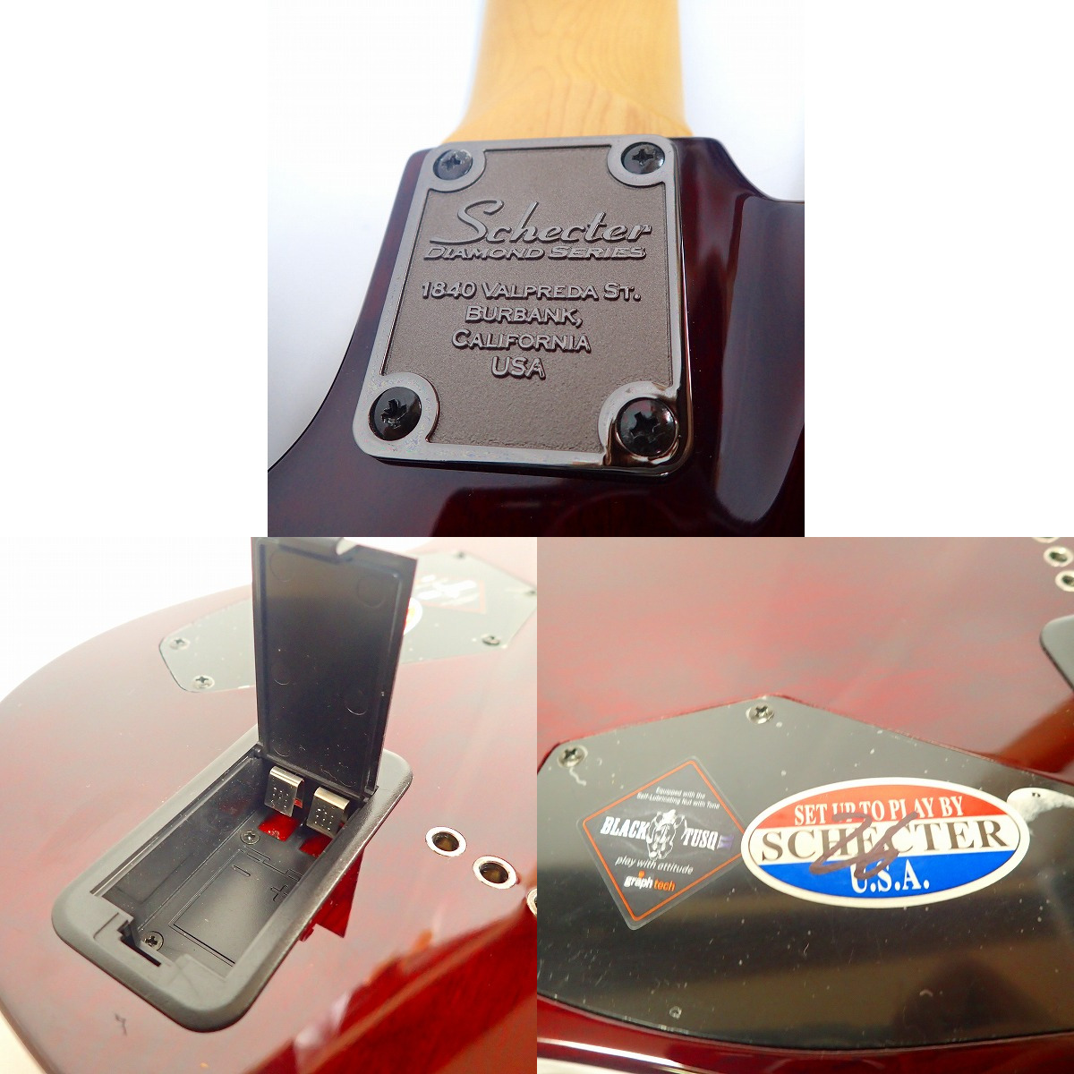 実際に弊社で買取させて頂いた★SCHECTER/シェクター DAMIEN ELITE-7 7弦 エレキギターの画像 8枚目