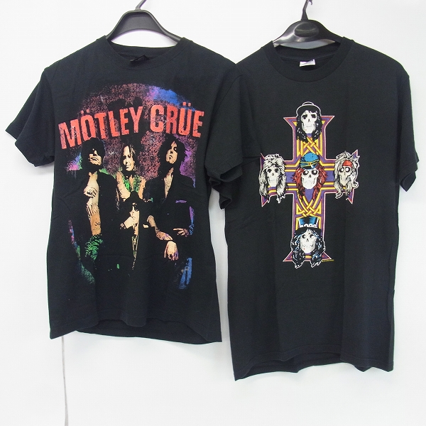 実際に弊社で買取させて頂いたMotley Crue/Guns N' Roses バンドTシャツ 計2点セット